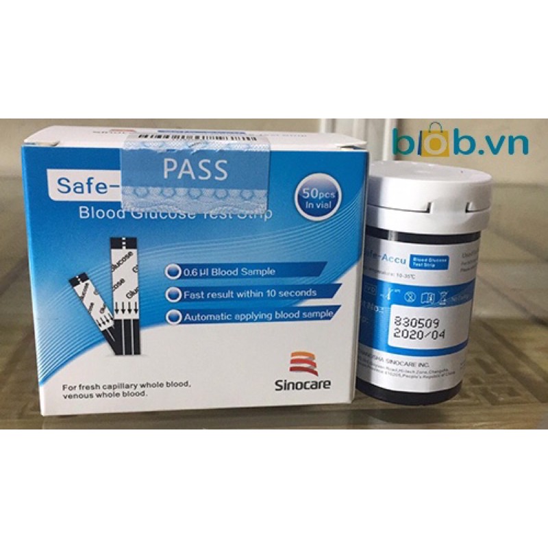 Que thử đường huyết Sinocare Safe ACCU