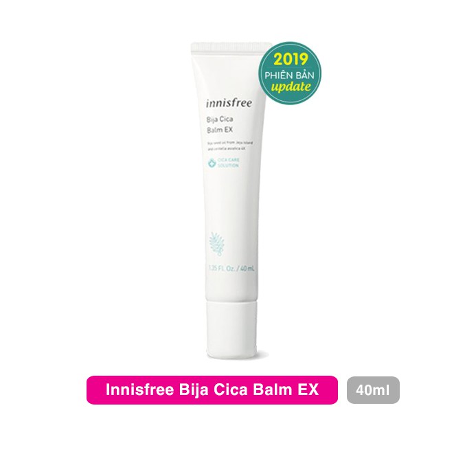 Kem Giảm Mụn, Làm Dịu Và Phục Hồi Da Mụn Innisfree Bija Cica Balm EX 40ml