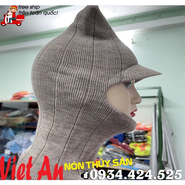 NÓN LEN KHO LẠNH MÀU KEM _ HÌNH CHỤP THẬT