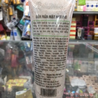 Sữa rửa mặt hạt mơ làm trắng da Beaumore 120g