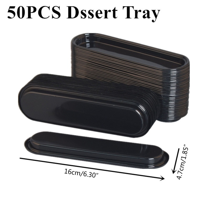 Set 50 Đế Bánh Mousse Mini Hình Oval