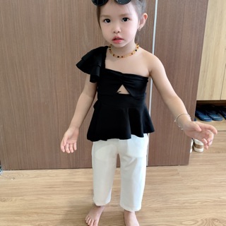 Set áo lệch vai
