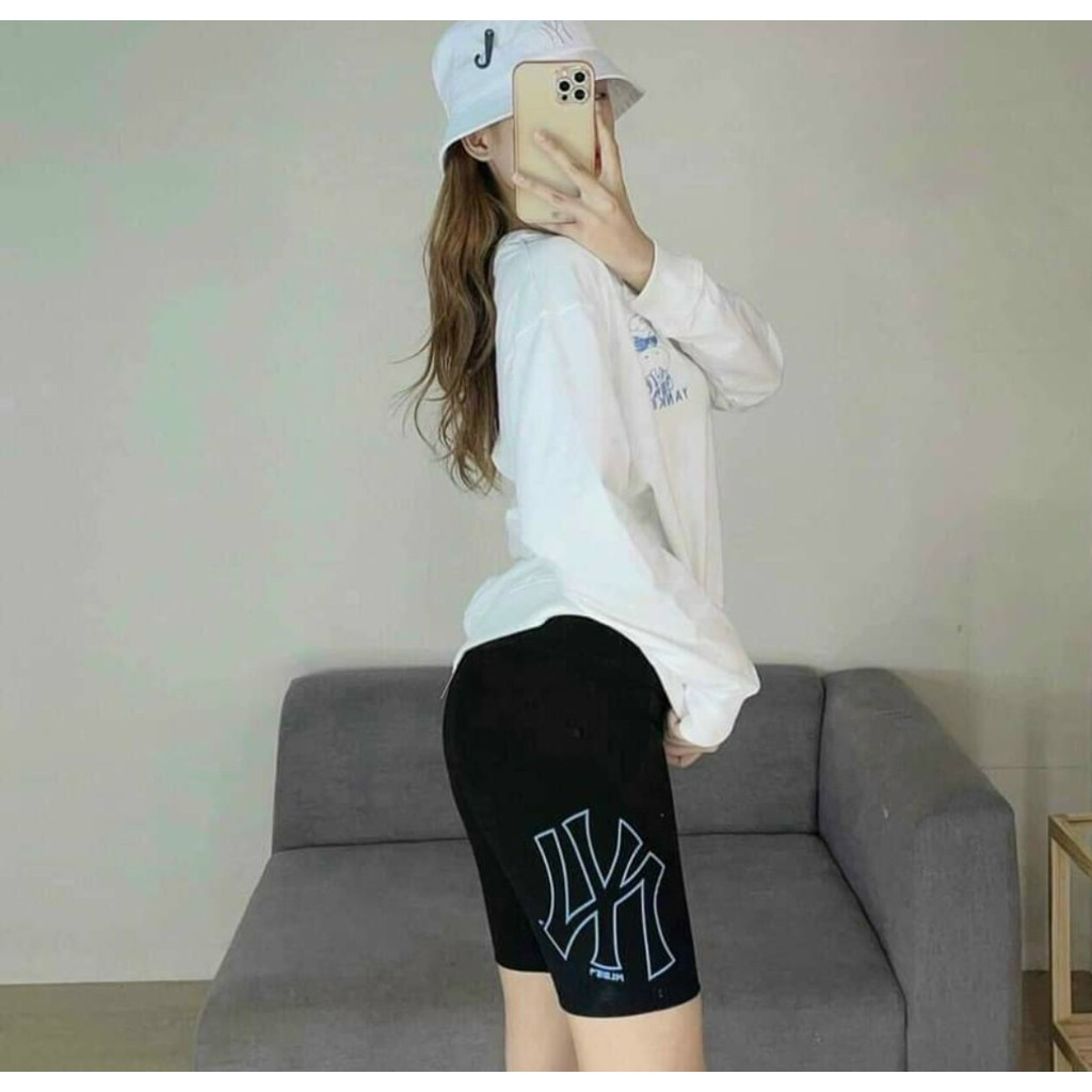 Quần legging thêu NY nâng mông hách dáng | BigBuy360 - bigbuy360.vn