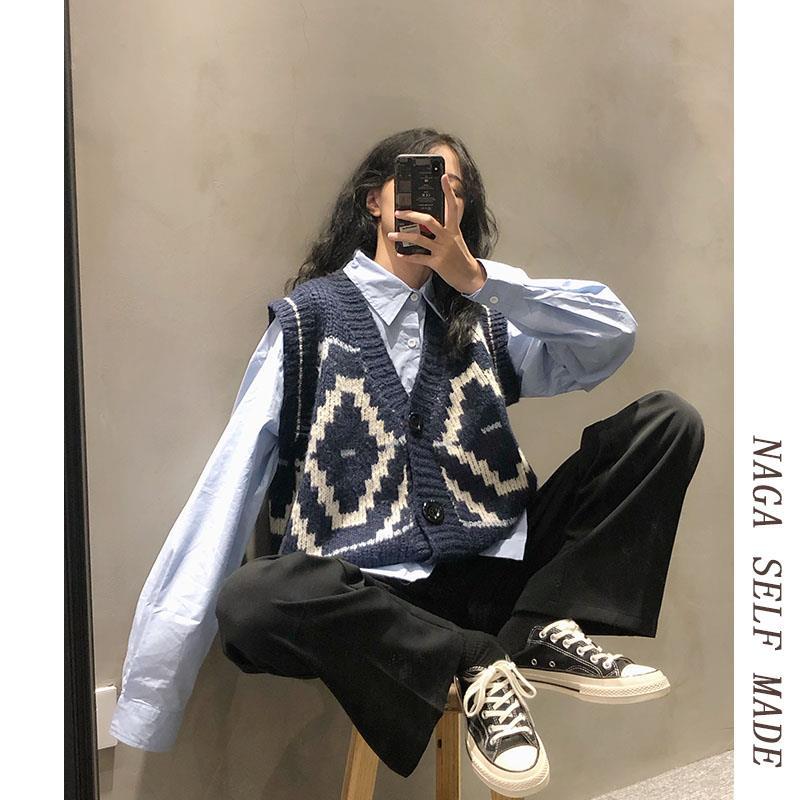 Áo khoác Cardigan dệt kim sát nách thời trang thu đông | BigBuy360 - bigbuy360.vn