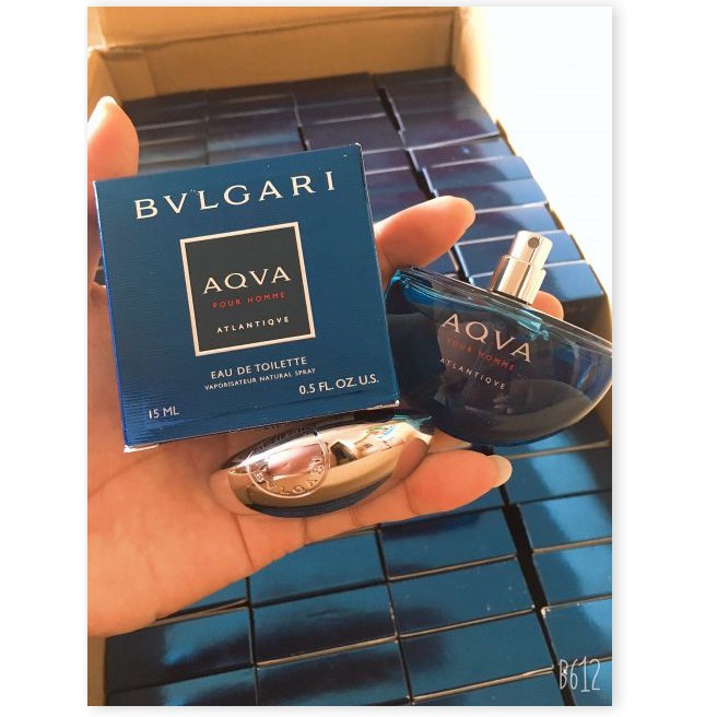 [Mã giảm giá] [Dạng xịt] Nước Hoa Mini Nam Bvl Aqva Pour Homme Atlantiqve 15ml