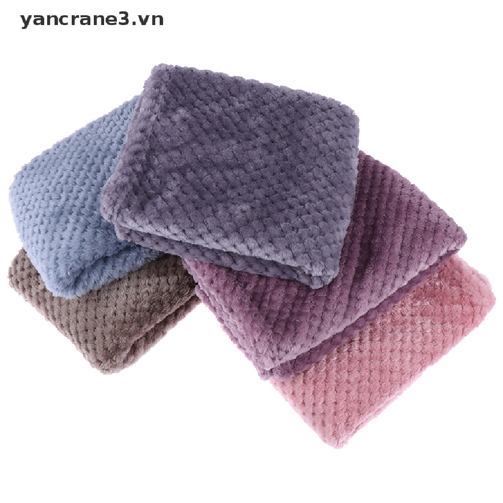 {Home} Chăn Nỉ Dày Thoáng Khí Cỡ Lớn Mềm Mại Họa Tiết Kẻ Sọc Caro Ấm Áp