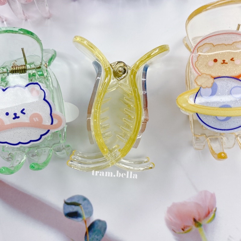 kẹp tóc càng cua 5 răng cao cấp nhiều hình k2