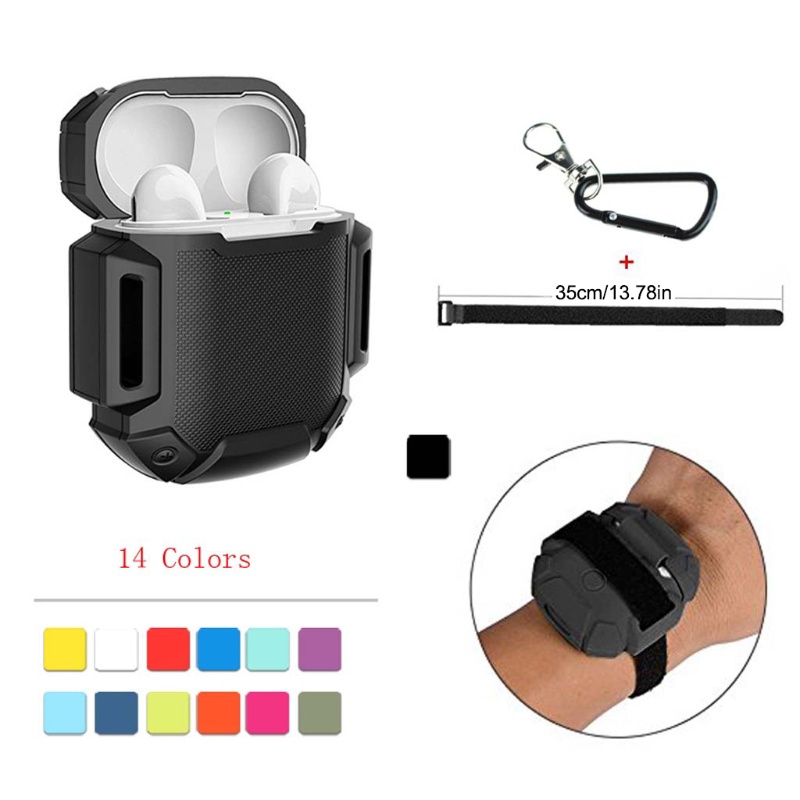 Vỏ Bảo Vệ Hộp Sạc Tai nghe không dây Bằng Silicon Cho 1 2 1 2