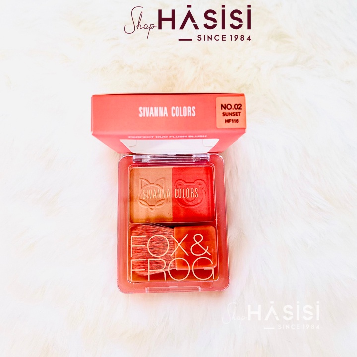 Má Hồng SIVANNA COLORS - Perfect Duo Flush Blush HF116 3.2g