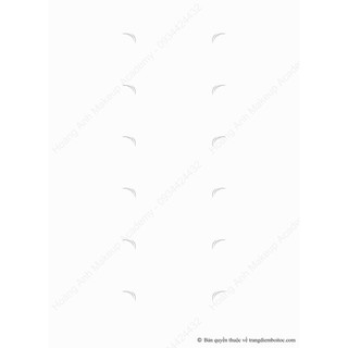 Makeup Face chart - Chart tập mày M01