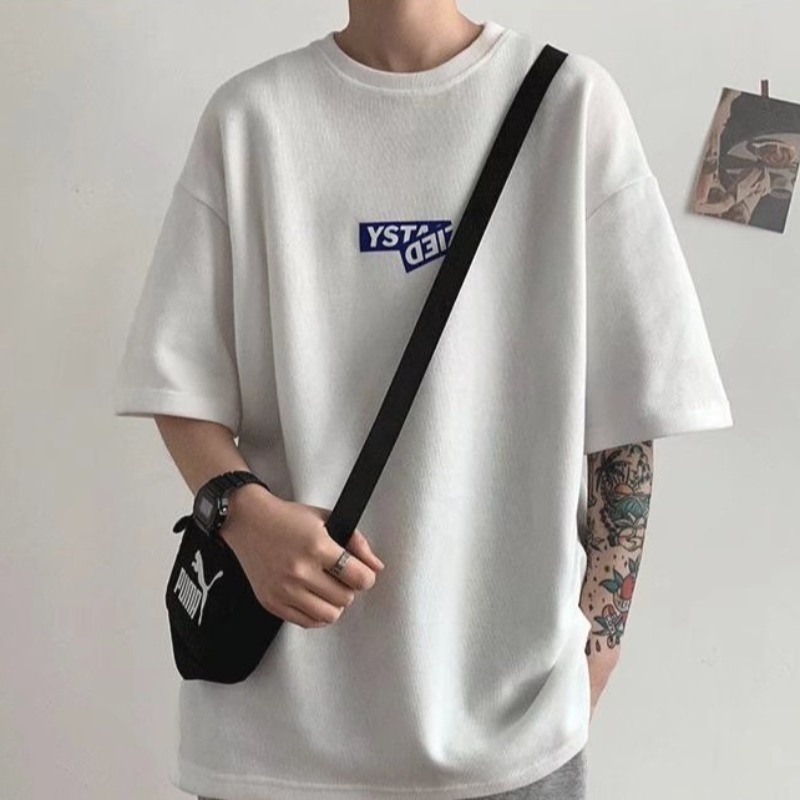 (40-130kg) M-8XL áo phông nam big size Áo Thun Thể Thao Cotton