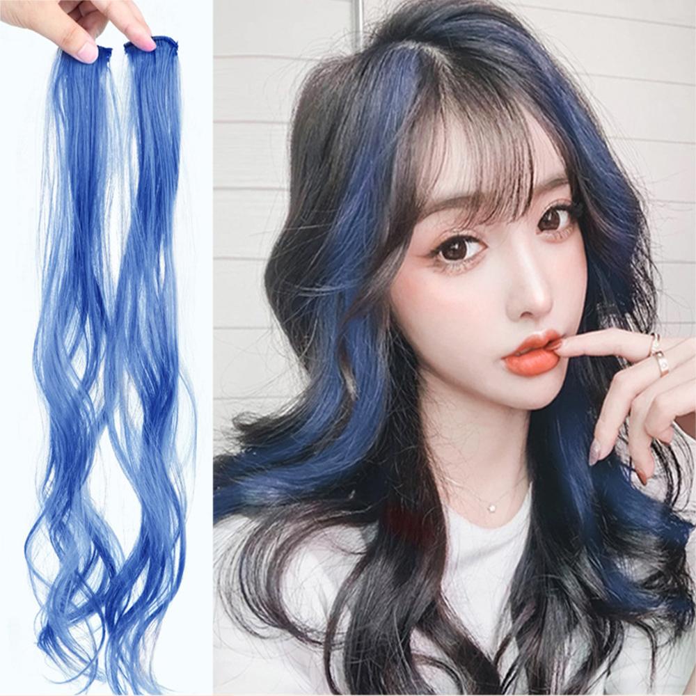Tóc Giả Nối Dài Vô Hình Bằng Sợi Tổng Hợp 8 Màu Sắc Gradient Dành Cho Nữ