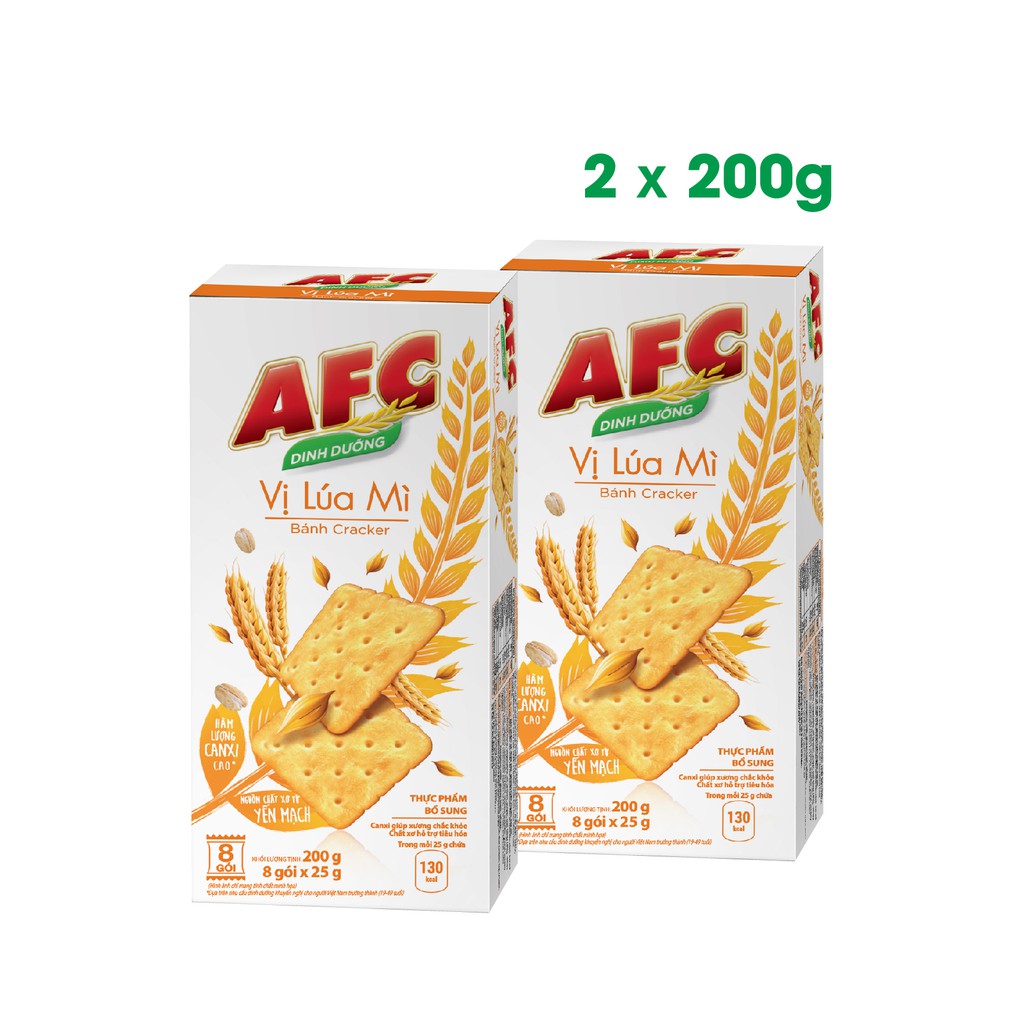 Giảm 5K cho đơn từ 50K Combo 2 hộp bánh quy dinh dưỡng AFC vị lúa mì 2 thumbnail