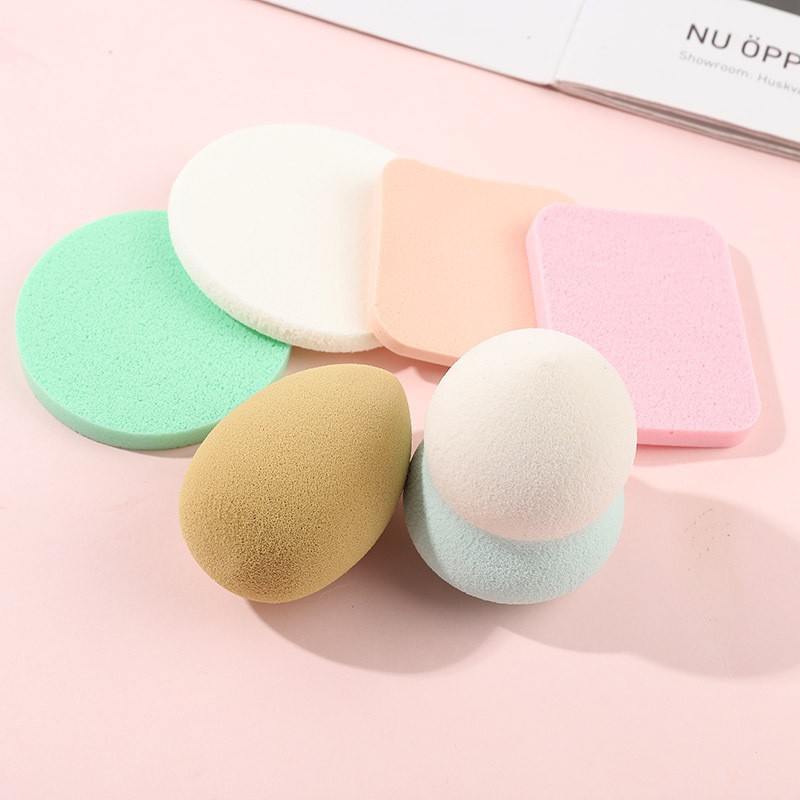 Bộ 6 mút trang điểm set bông mút cute nhiều hình bông mút giọt nước hồ lô mềm mịn dễ tán siêu xinh Golmon