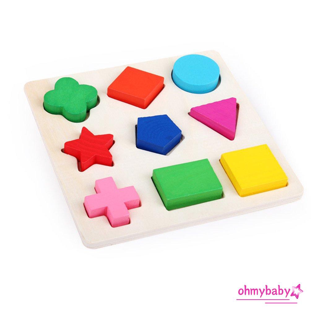Đồ chơi hình học bằng gỗ cho bé