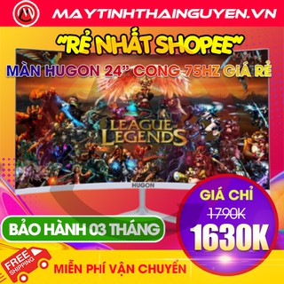 ✅[RẺ NHẤT SHOPEE] Màn hình Hugon Q24 24" 75Hz Cong (Mới 100%)[Bảo hành 6 tháng 1 đổi 1]