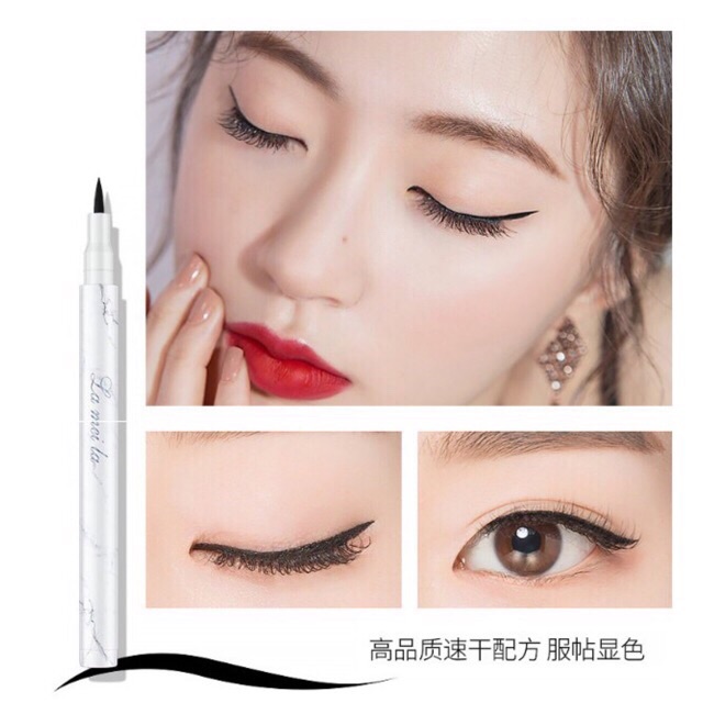 Bút kẻ mắt Lameila hoạ tiết vân đá trắng không lem, sắc nét