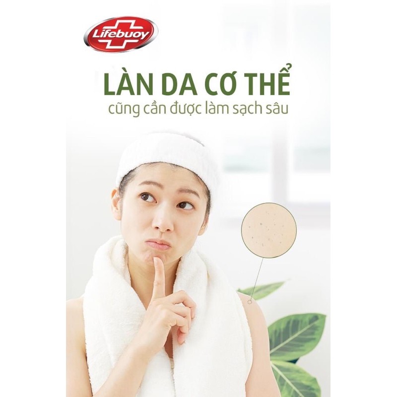 Sữa tắm lifebouy than hoạt tính bạc hà - matcha khổ qua detox thanh lọc da