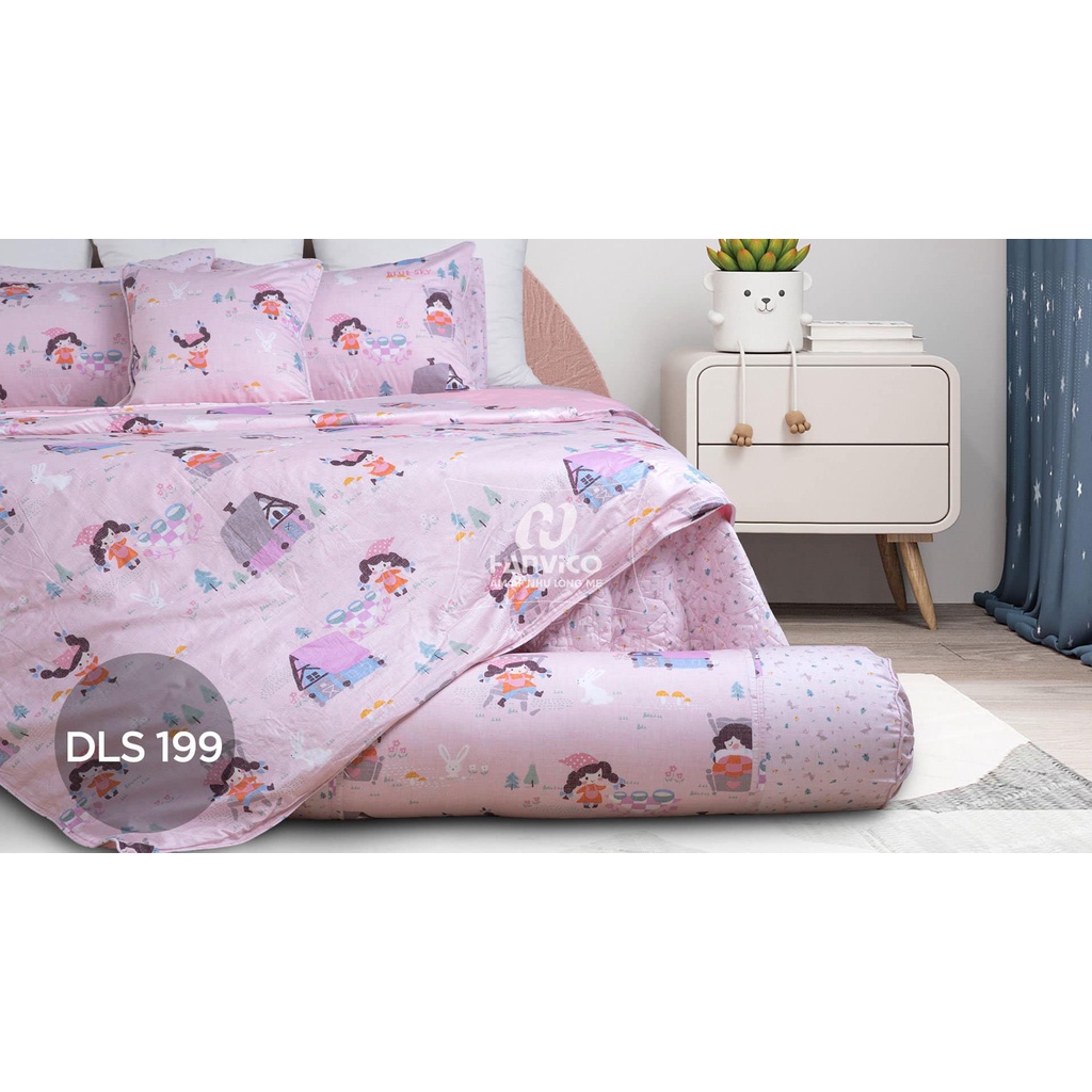 Bộ Chăn Ga Gối Hanvico Blue Sky - DLS199