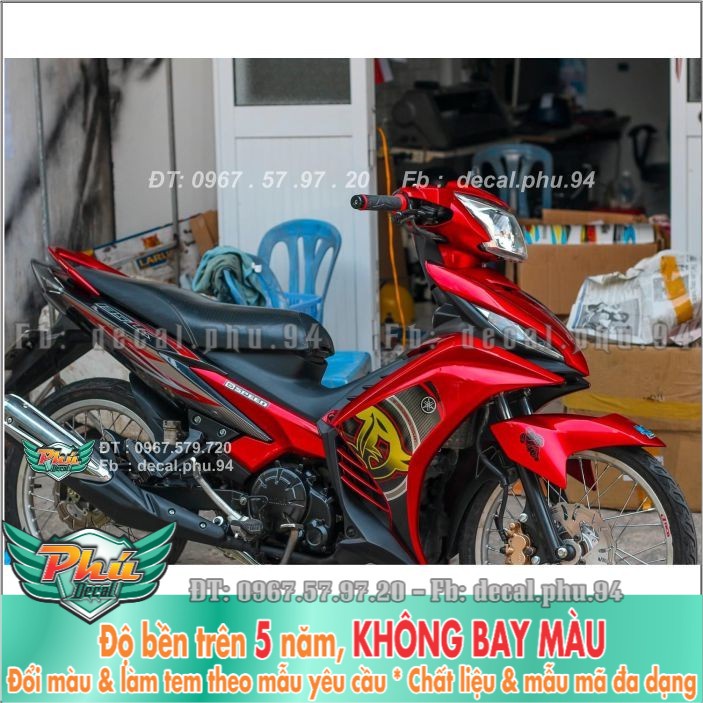 Tem rời Exciter 135 LC vàng đen (H) -1