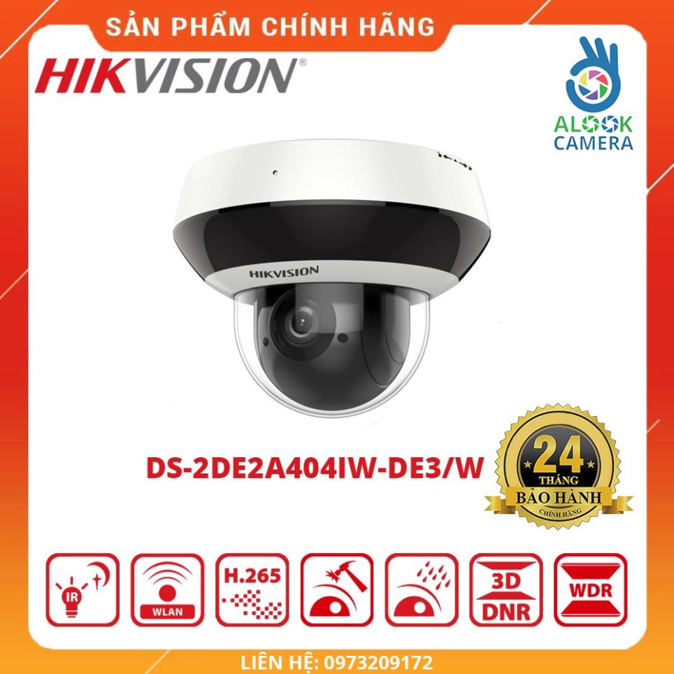 HÀNG CHÍNH HÃNG_Camera IP PTZ Mini speed dome HIKVISION DS-2DE2A404IW-DE3/W 4MP_BH 24 THÁNG
