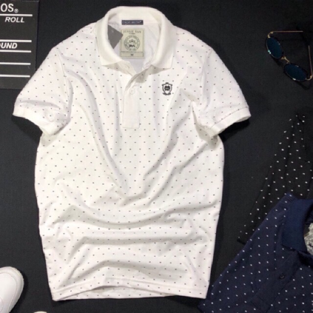 Áo thun nam cổ bẻ chấm bi cao cấp cực đẹp TT885 | BigBuy360 - bigbuy360.vn