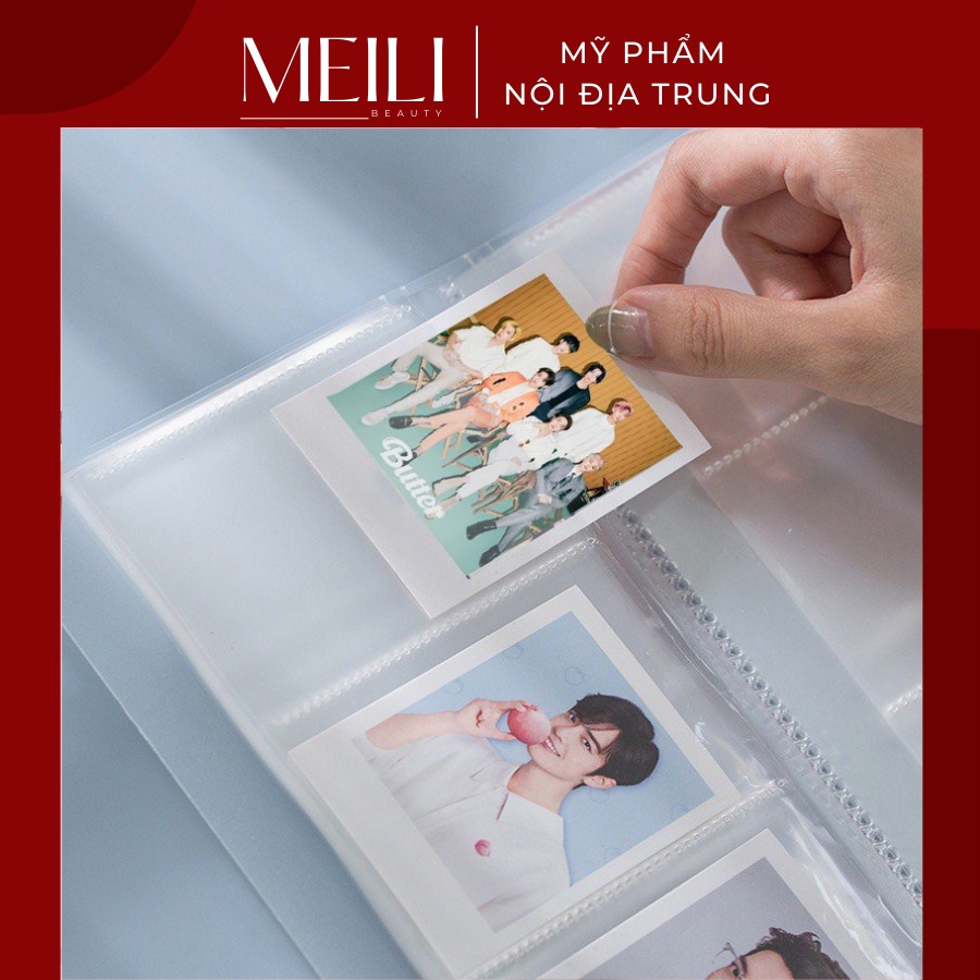 Sổ đựng trang sức, phụ kiện / lưu trữ ảnh thẻ thần tượng trong suốt nhỏ gọn tiện lợi dễ dàng mang theo