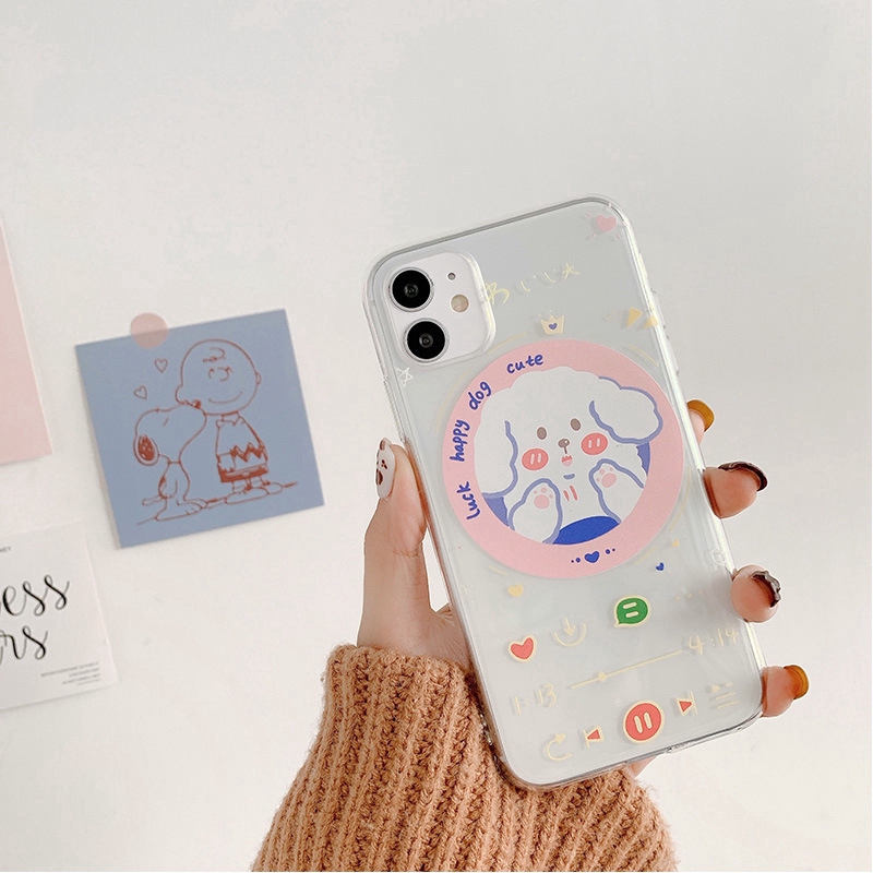 Ốp điện thoại trong suốt xinh xắn cho iPhone 11pro 7 / 8plus x r xsmax | BigBuy360 - bigbuy360.vn