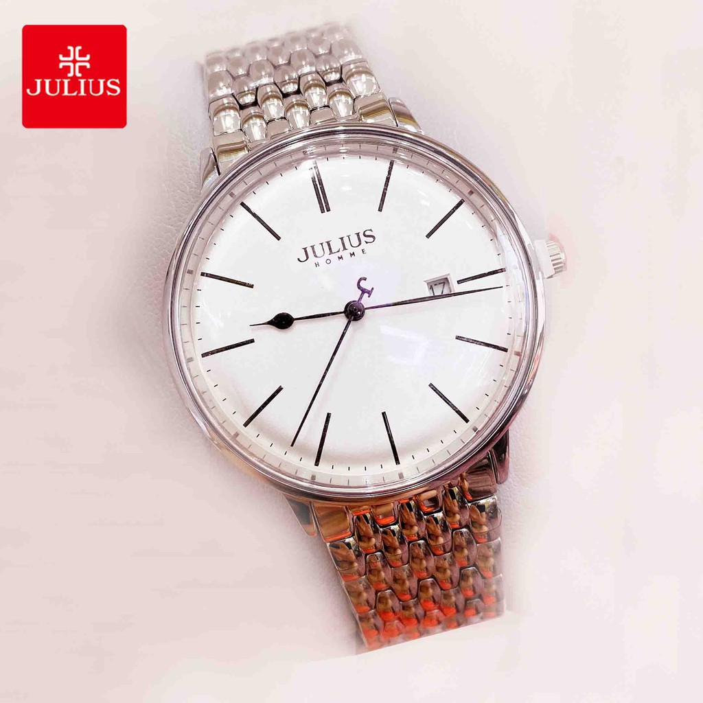 [Julius Official] Đồng hồ nam Julius JAH-130 dây thép