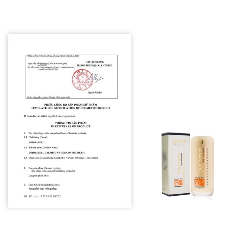 Kem Chống Nắng Dermapeel