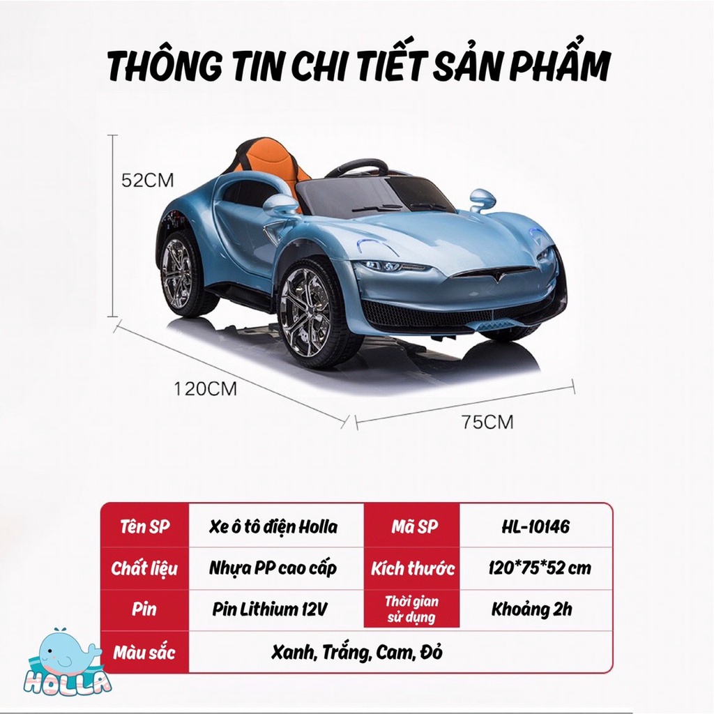 [ Hỗ trợ ship 70k] Xe ôtô điện trẻ em Holla HL -10146 hàng chính hãng BH 6 tháng - hỗ trợ BH 2 năm