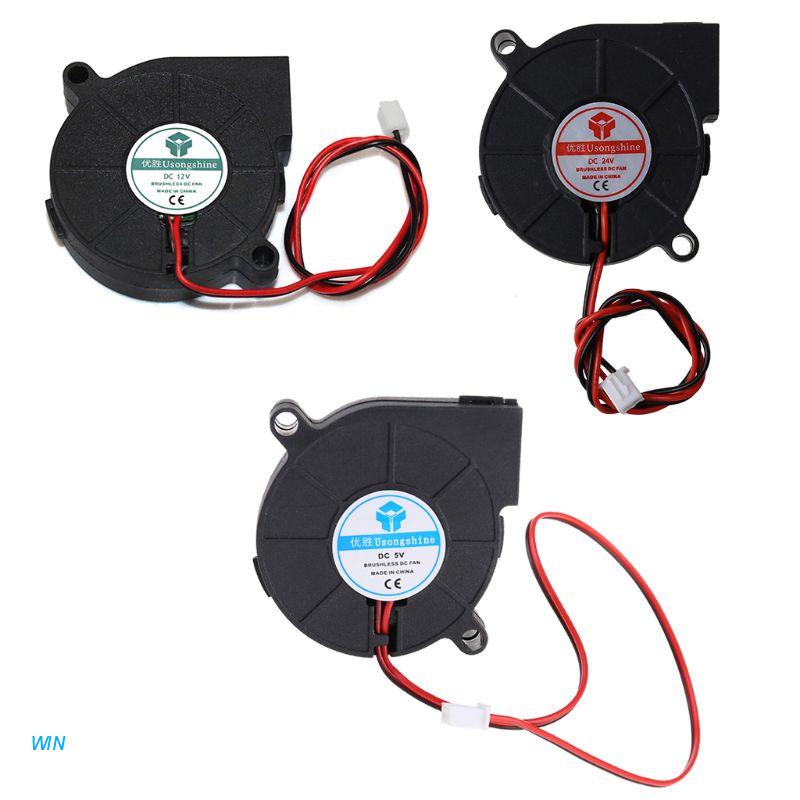 Quạt Tản Nhiệt Không Chổi Than 5015 50x50 X 15mm 5v 12v 24v 2-pin Cho Máy In 3d