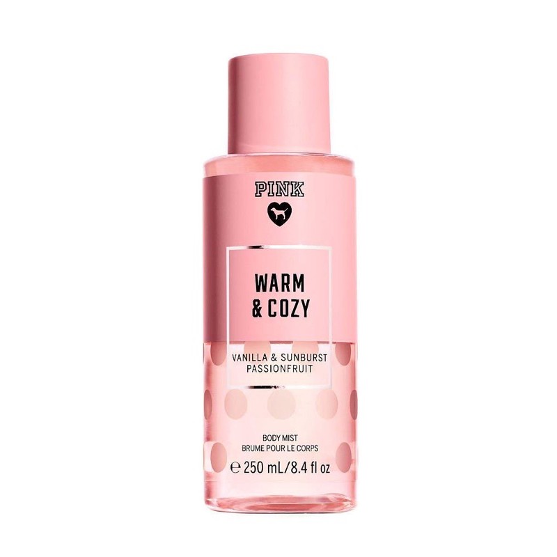 Body mist xịt thơm dòng PINK 250ml, sẵn đủ mùi