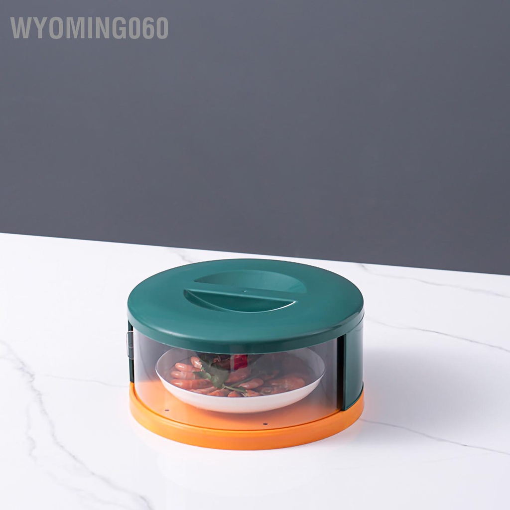 Wyoming060 Insulated Food Cover Transparent Dish Stackable Storage Case Insect Prevention for Household