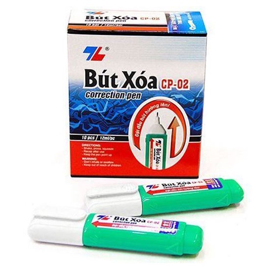 1 HỘP 10 CÂY Bút Xóa CP02 Thiên Long