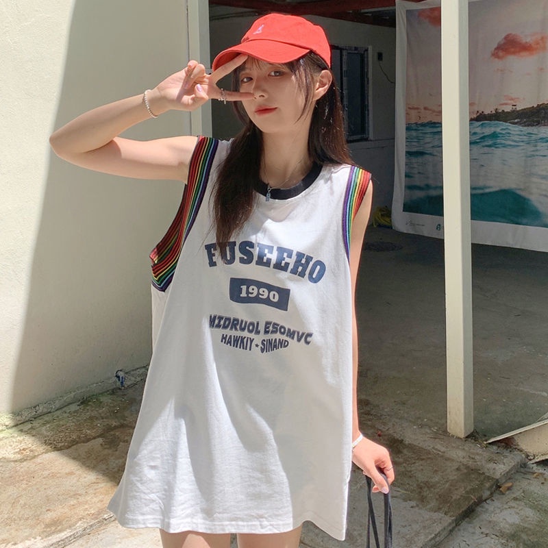 Áo thun bóng rổ không tay phong cách Mỹ cho nữ 4633