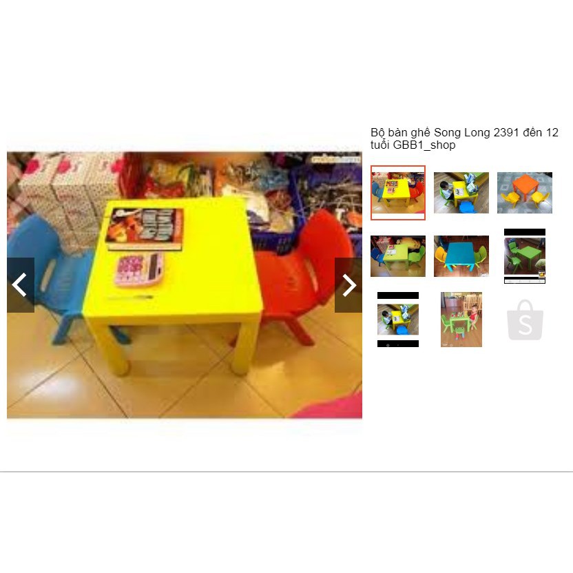 BÀN GHẾ TRẺ EM NHỰA SONG LONG  BỘ | BigBuy360 - bigbuy360.vn