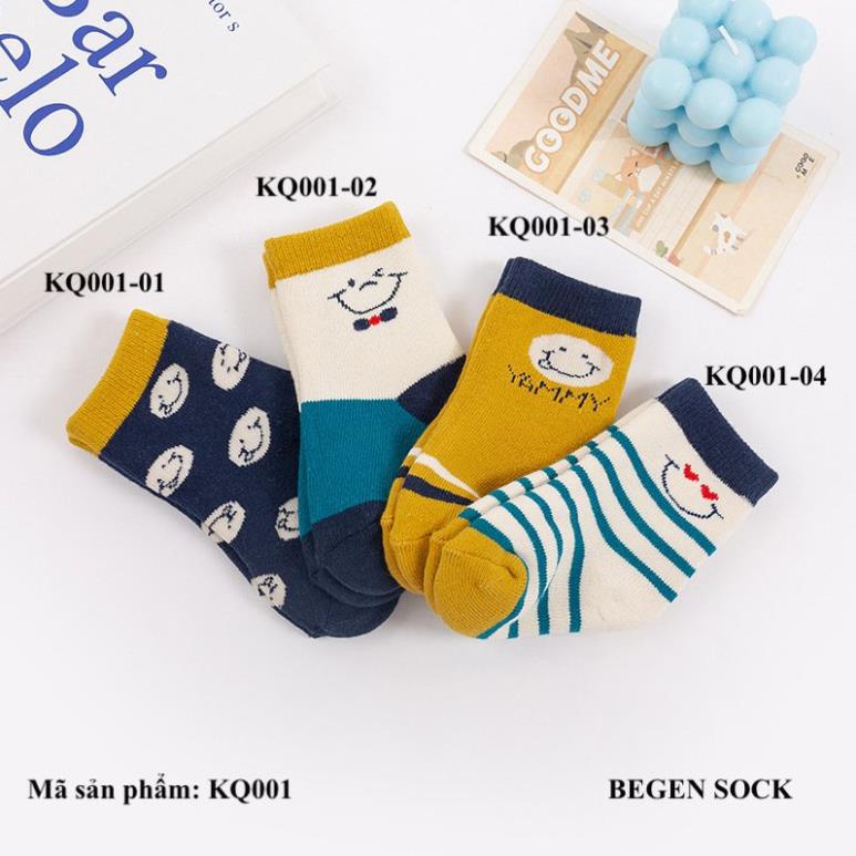 Tất cho bé vớ trẻ em cho bé trai bé gái chất cotton chống trơn trượt Hàng việt Nam hãng BEGEN VN