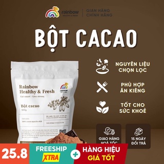 Bột cacao rainbow nguyên chất hữu cơ đặc biệt hỗ trợ giảm cân ăn kiêng tốt cho sức khoẻ