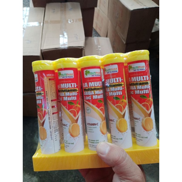 Viên sủi bổ sung vitamin C hương vị cam