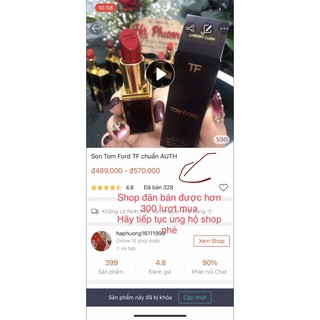 Son Tom ford chuẩn Auth 08,09,07,80,10,15,16,....