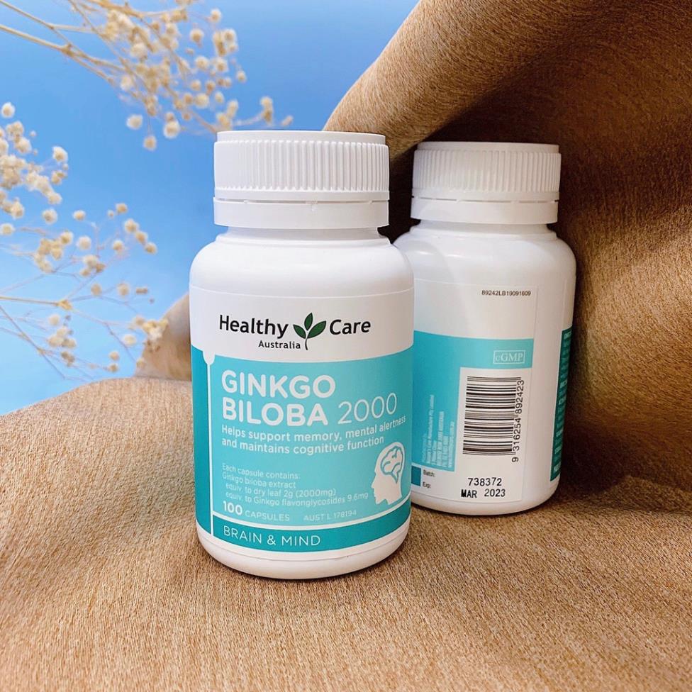 Viên uống bổ não Ginkgo Biloba 2000 , bổ não cải thiện tư duy , trí nhớ - mypham.lavi