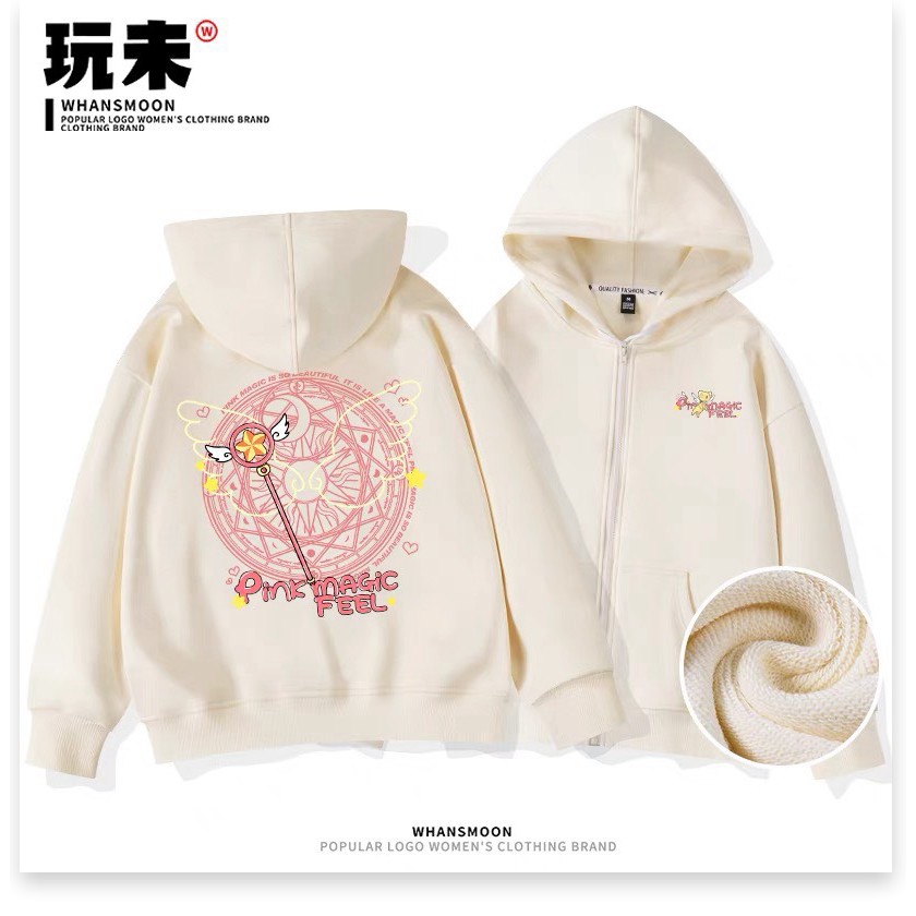 ÁO KHOÁC HOODIE  NƯ CÓ NÓN GẬY CÁNH TIÊN THỜI TRANG MỚI