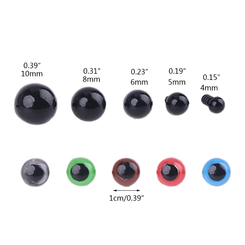 Bộ 566 Mắt Nhựa Tròn Có Thể Xoay Dùng Làm Búp Bê DIY