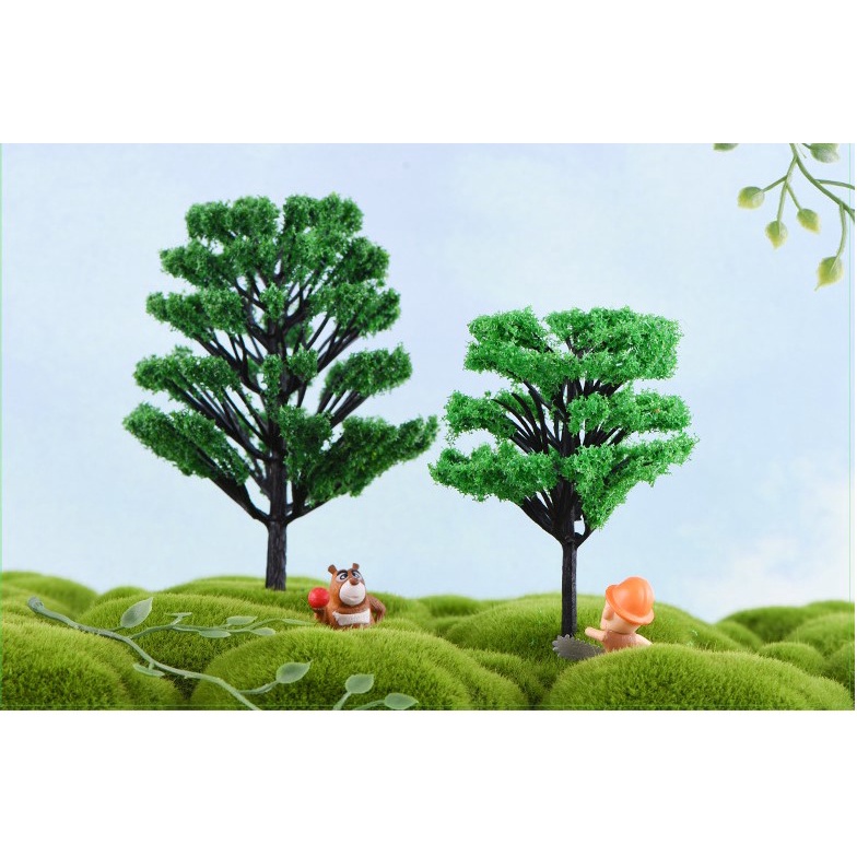 Cây giả dùng trang trí mô hình, tiểu cảnh trang trí bàn học