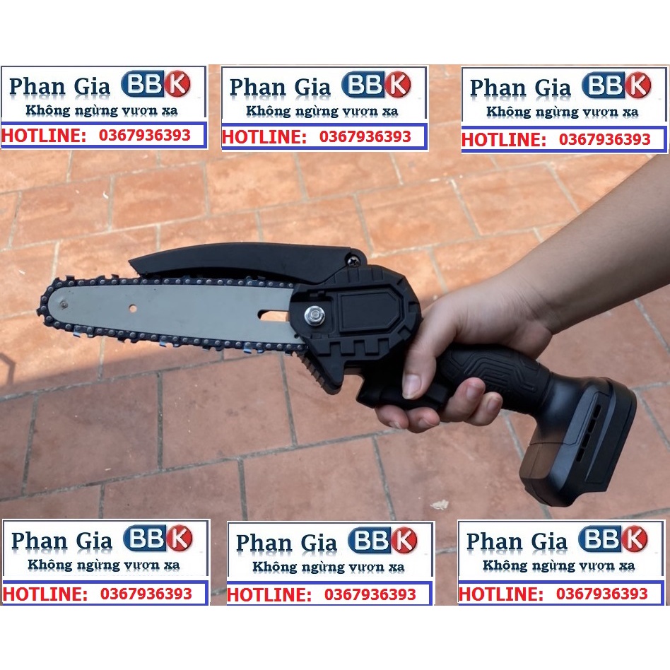Thân Máy Cưa Xích MINI Dùng Chân Pin phổ thông- Cắt cây tỉa cành-Gọn nhẹ tiên lợi