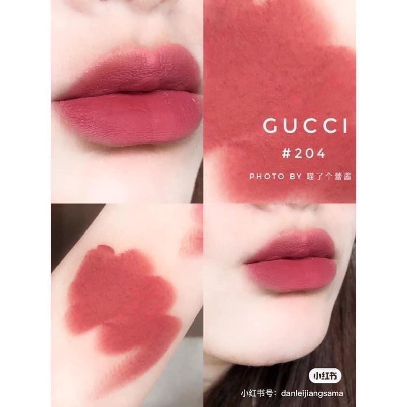Son Gucci  à Lèvres mate mới các màu vỏ vàng sang chảnh