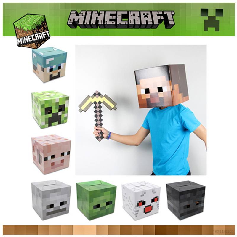 Mô Hình Phần Đầu Nhân Vật Game Minecraft