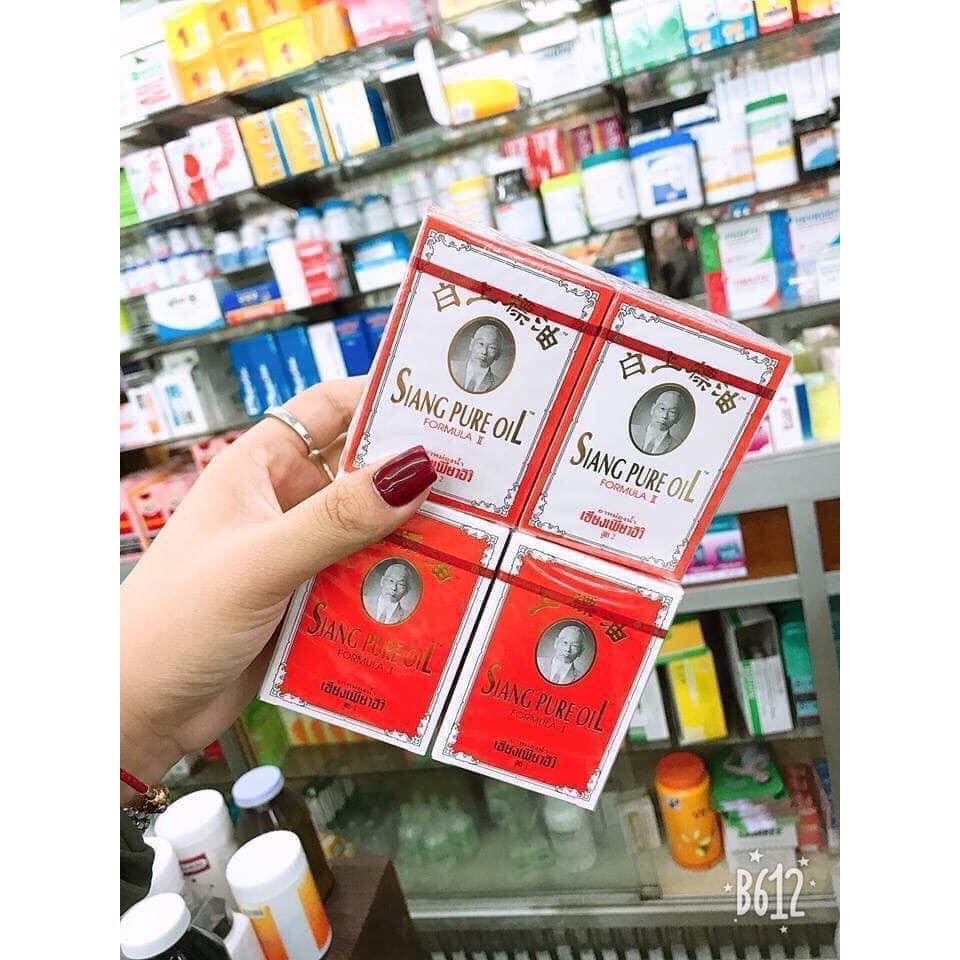 [𝗦𝗔𝗟𝗘]..::✨Lốc Dầu Gió Ông Già Đỏ - Trắng Siang Pure Aut «3cc - 7cc»