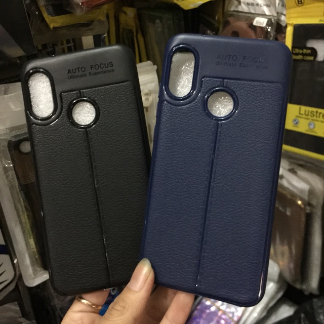 Ốp xiaomi redmi 6 pro dẻo giả da vân chỉ nổi 4D đẹp